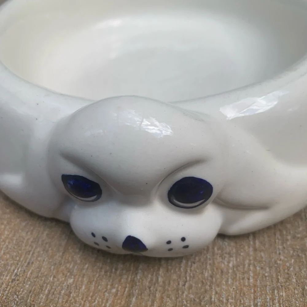 Lillian Vernon Ceramic Dog Bowl